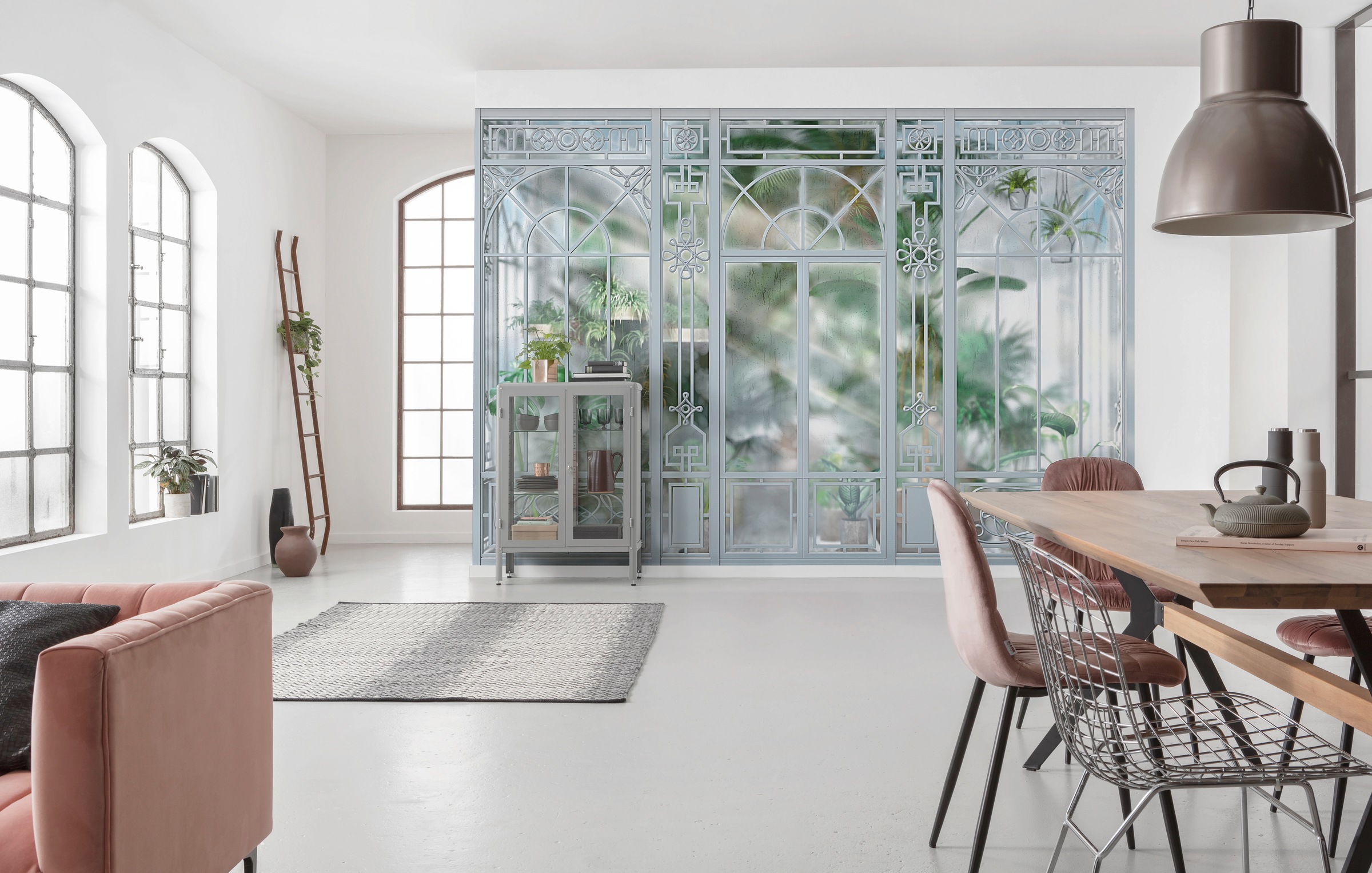 Komar Fototapete »Orangerie - Grösse 368 x 254 cm« bedruckt glatt Wohnzimmer, Schlafzimmer