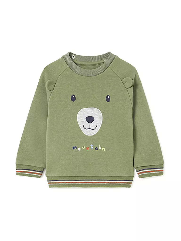 MAYORAL Baby Set Sweater, Jogginghose 3-teilig  grün
