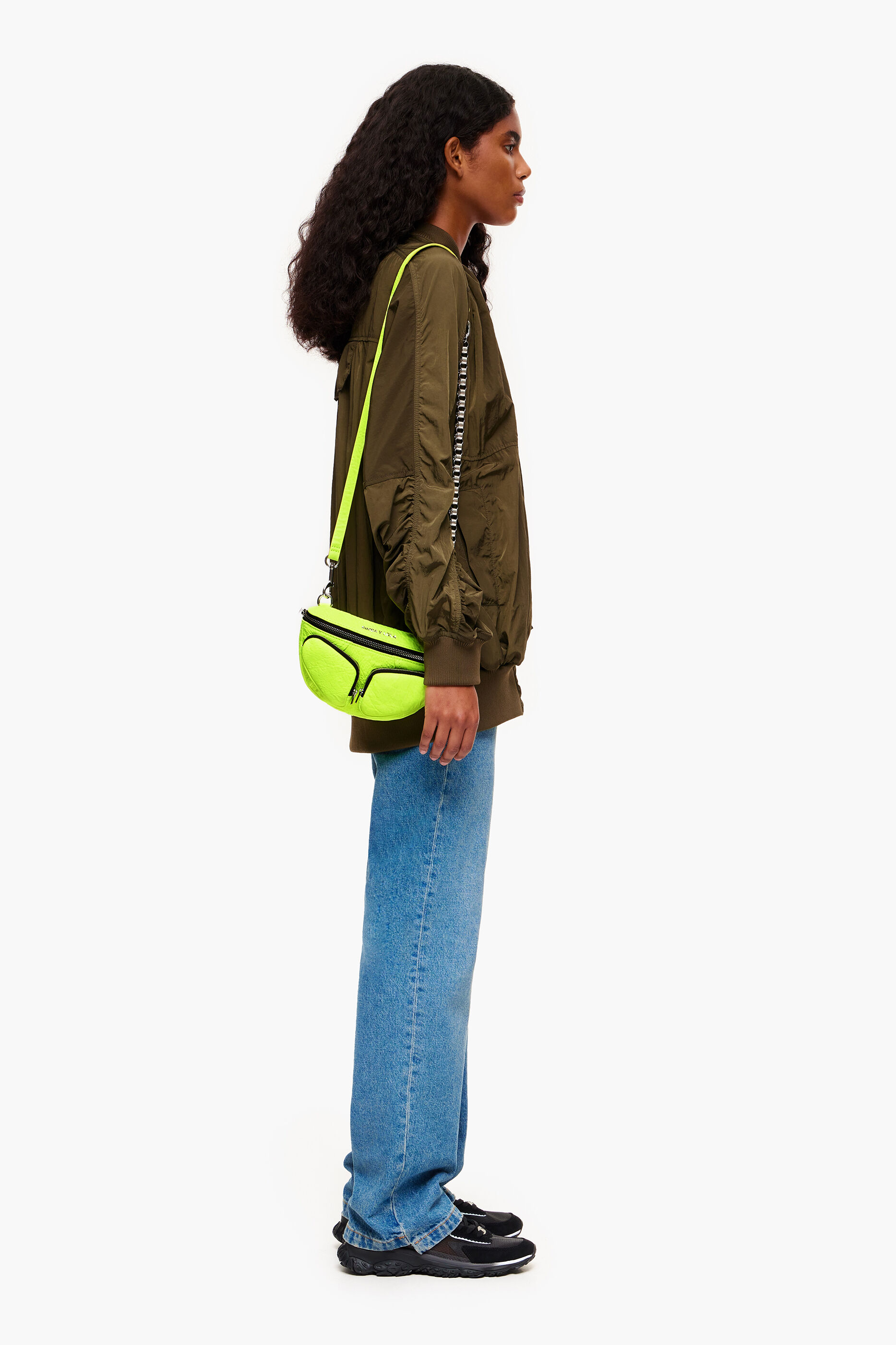 Pochete Pocket XS em couro amarelo