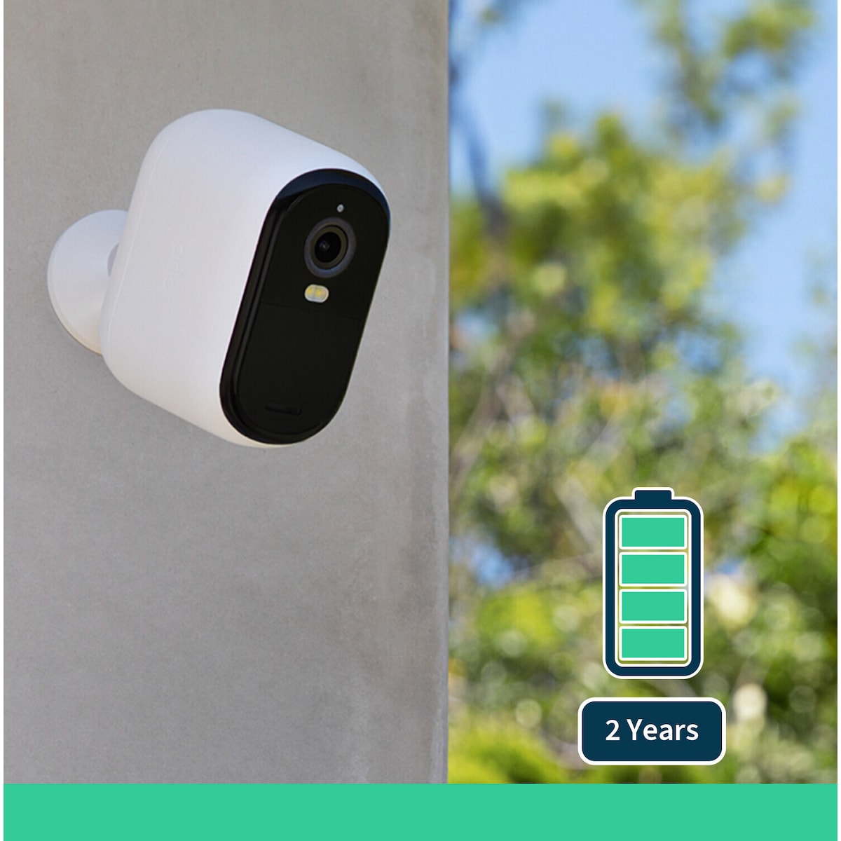 Arlo Essential 2K XL utendørs sikkerhetskamera (2-pakning)