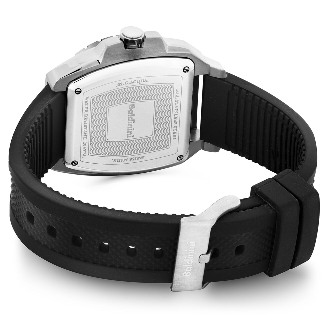 Baldinini Montre Homme en Caoutchouc Acqua noire