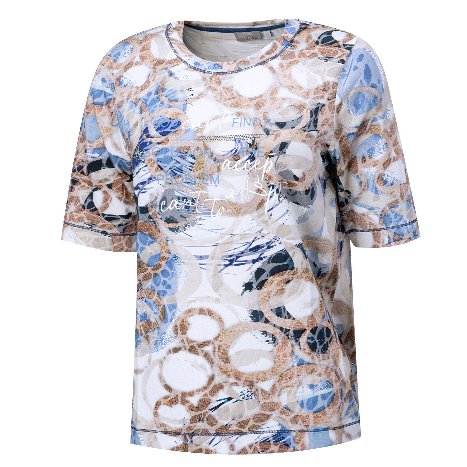 Damen Shirt mit abstraktem Print