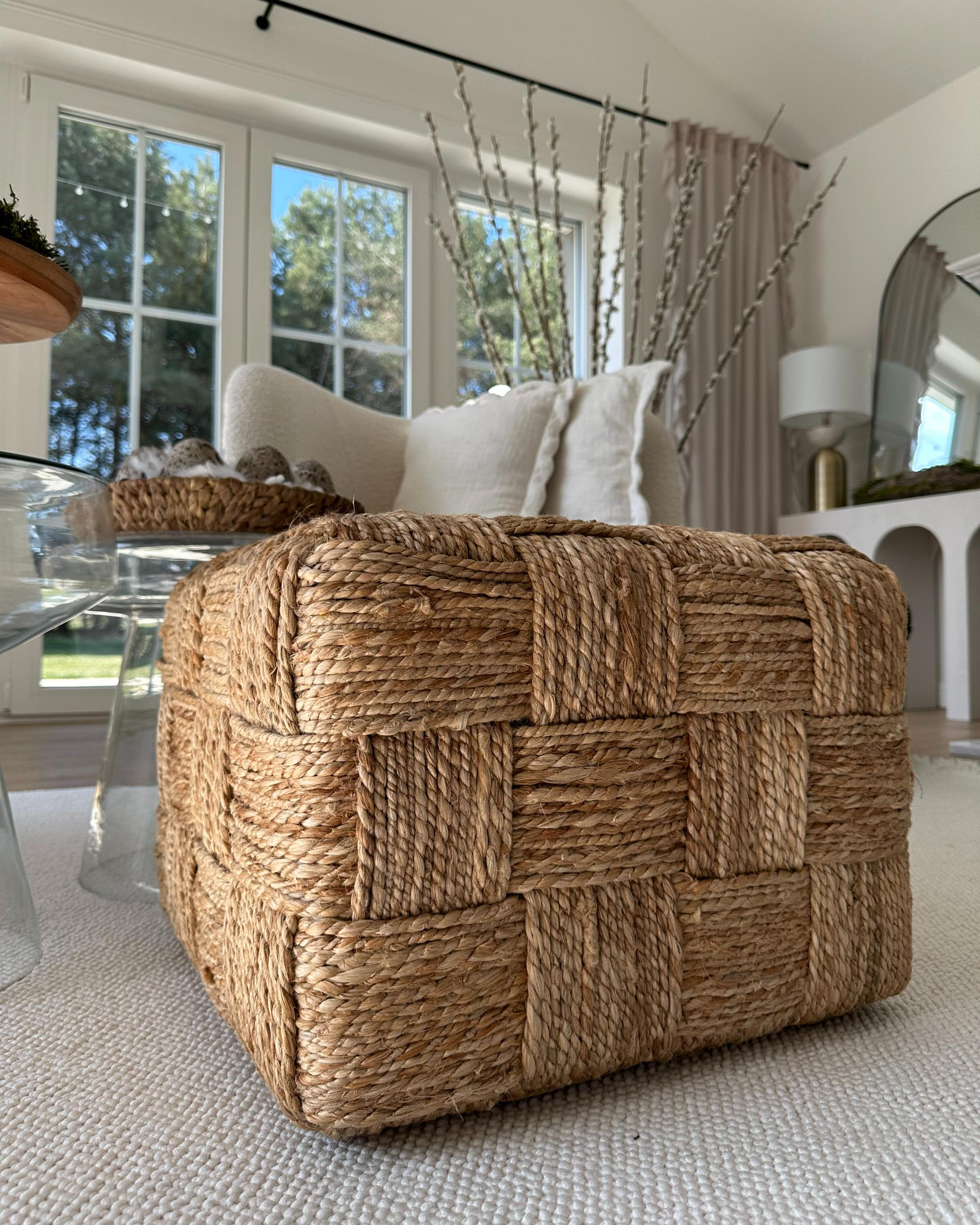 Poef HOSRI Jute Beige