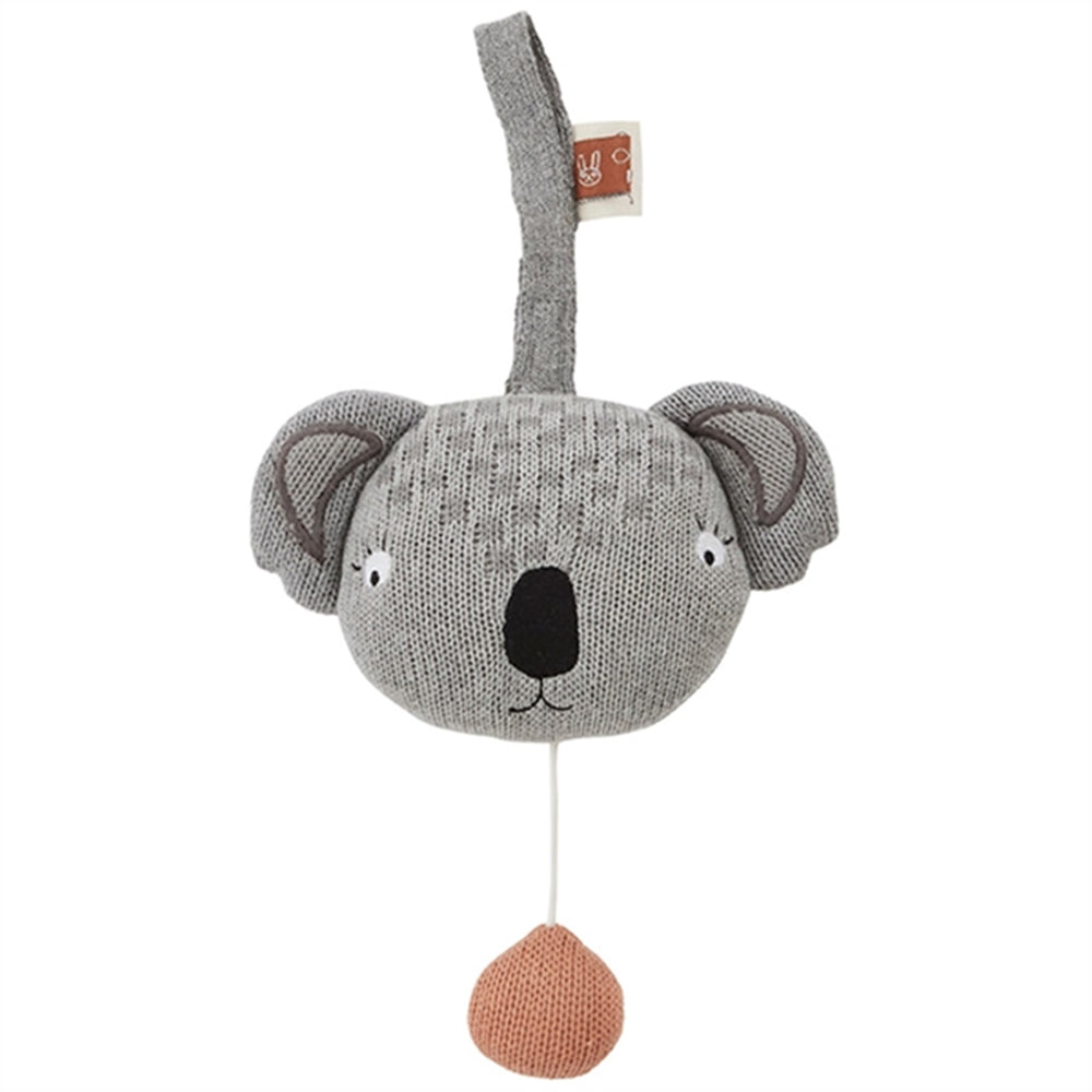 Koala Music Mobile Grey - OYOY → Luksusbaby.dk