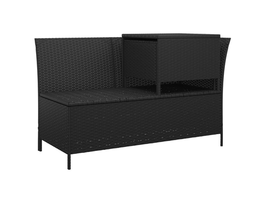 LES TENDANCES - Salon extérieur Salon de jardin-noir-5 places-110x58x72-492261