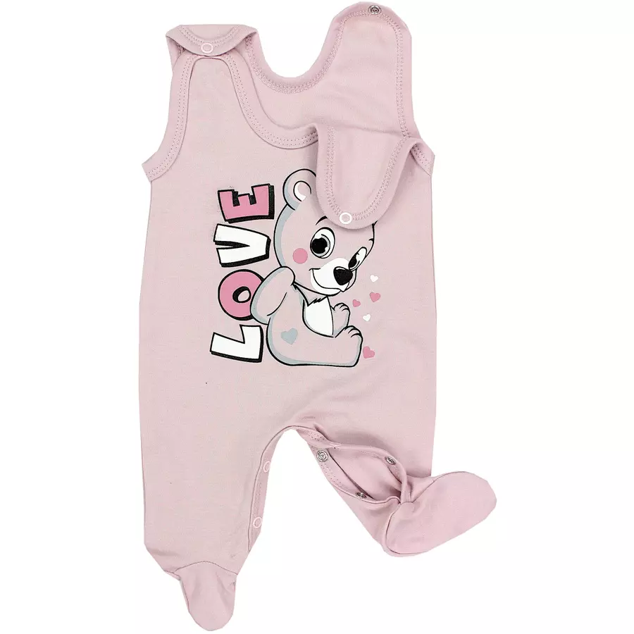TupTam Baby Strampler mit Aufdruck Spruch 5er Pack rosa Modell 1