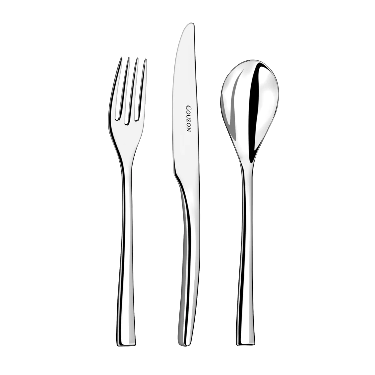 Steel - 18 couverts entrée, fromage, dessert pour 6 personnes Couzon