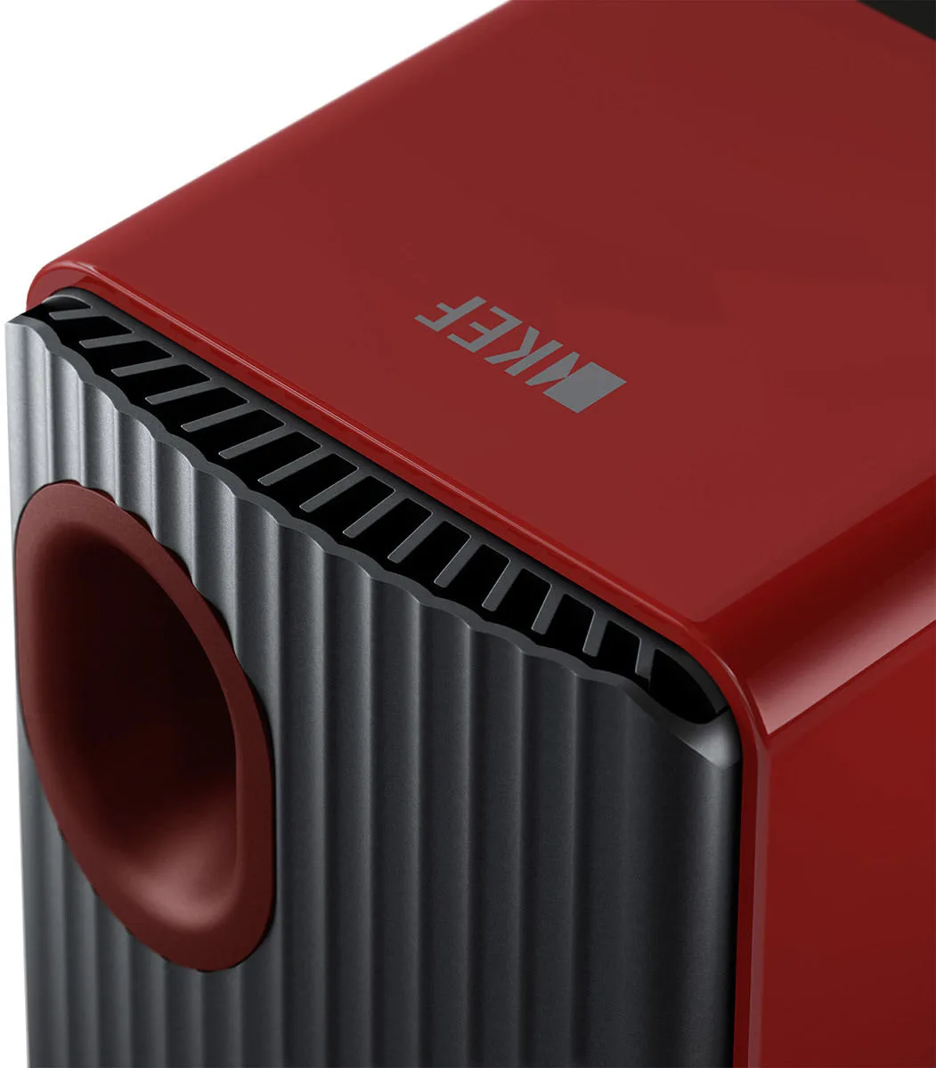 KEF LS50 Wireless 2 Rouge laqué Enceintes sans fil hi-fi