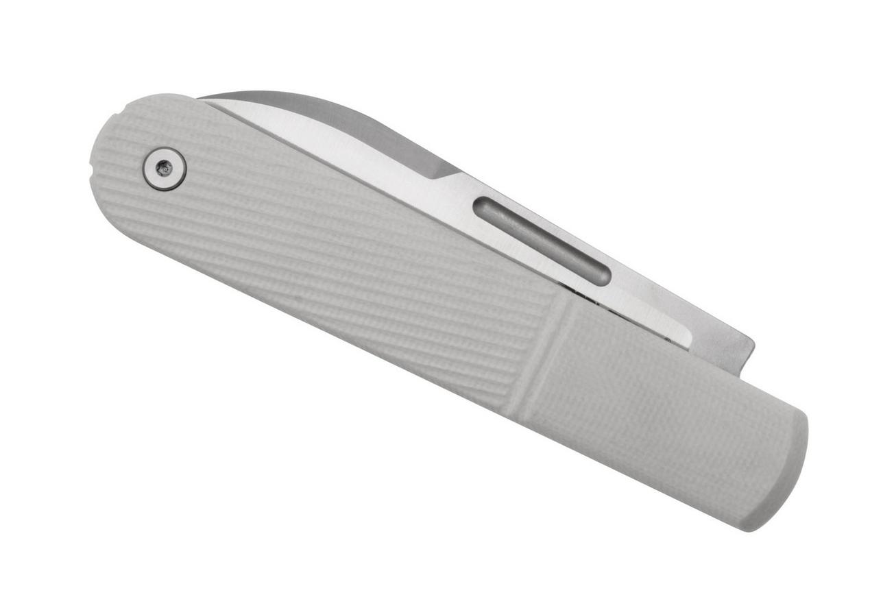 Real Steel Barlow RB5, 8021I Droppoint N690, Ivory G10, slipjoint zakmes