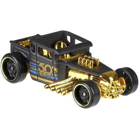 Hot Wheels Black & Gold 50th Anniversary, 1 Stück, sortiert
