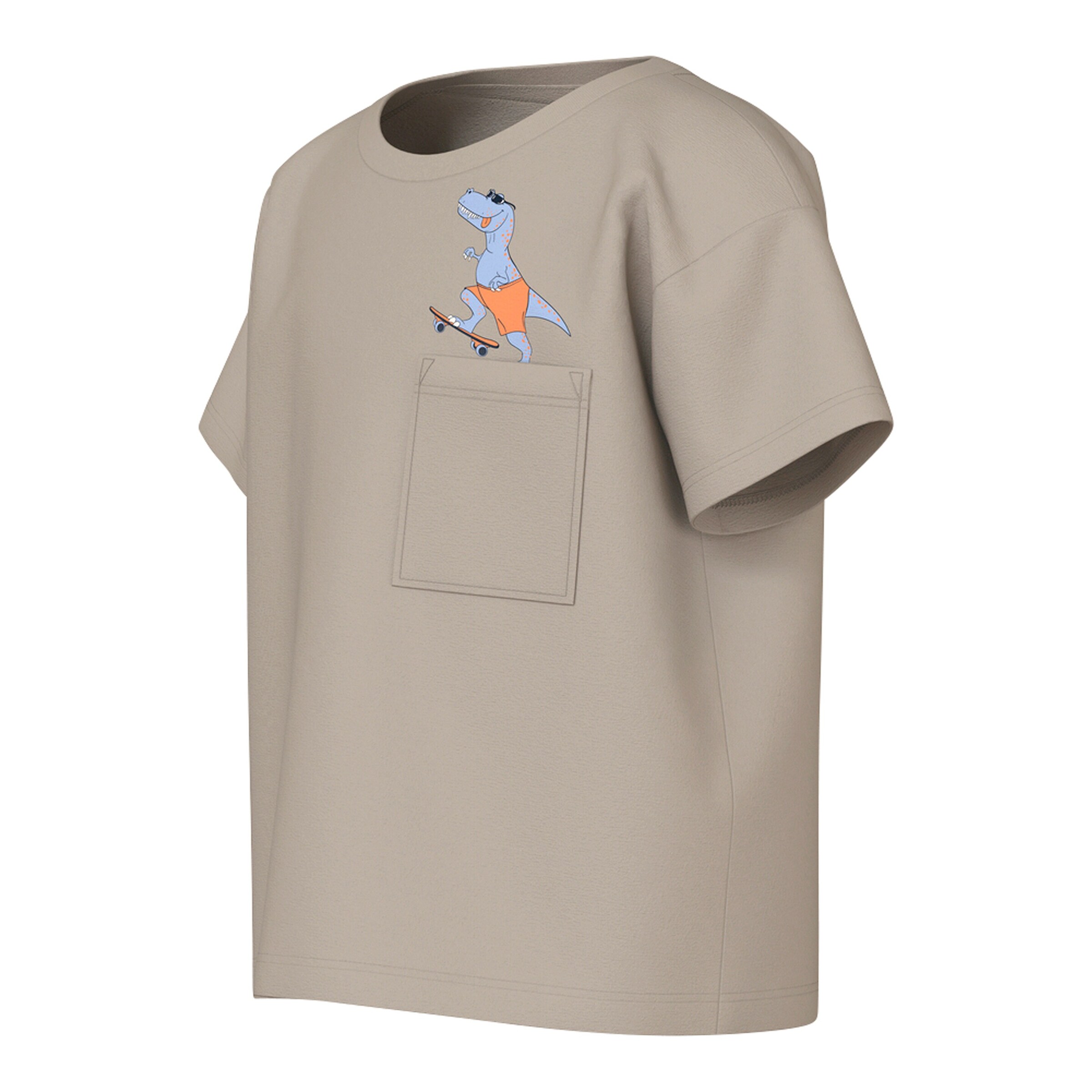 NAME IT T-Shirt Dino beige