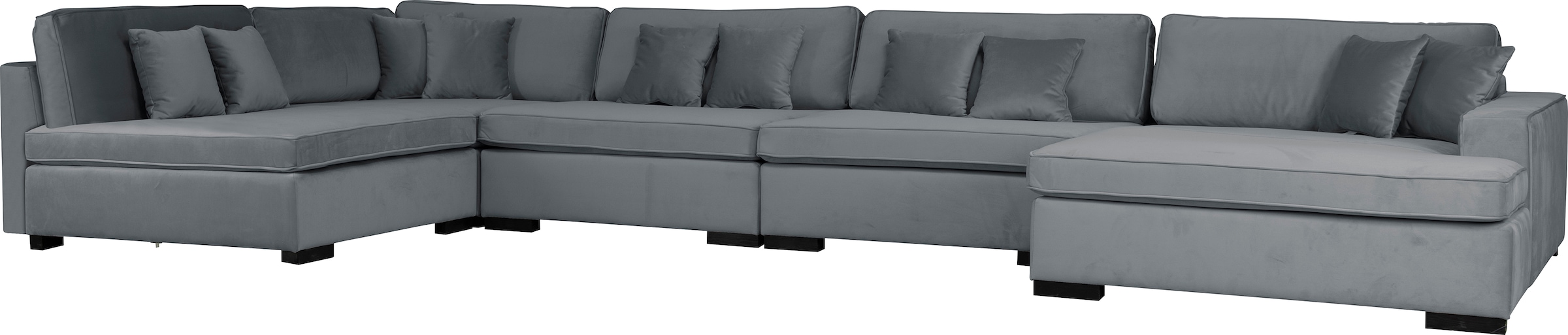 Home affaire Wohnlandschaft »Skara U-Form« Lounge-Sofa mit Federkernpolsterung, in vielen Bezugsvarianten