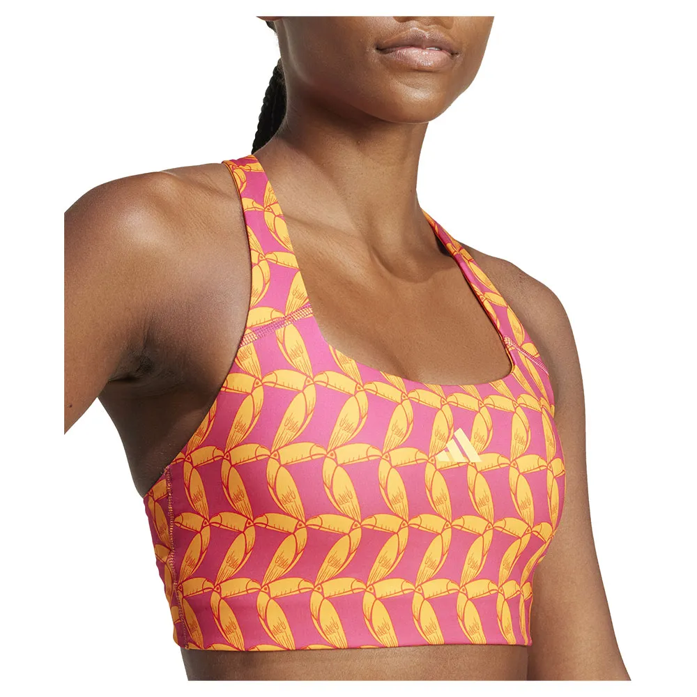 Sutiã esportivo adidas X Farm Rio, suporte médio