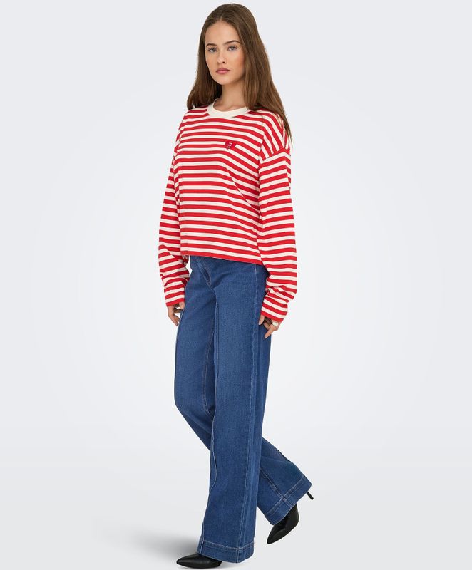 Onljuicy High Waist Wide Leg Fit Jeans