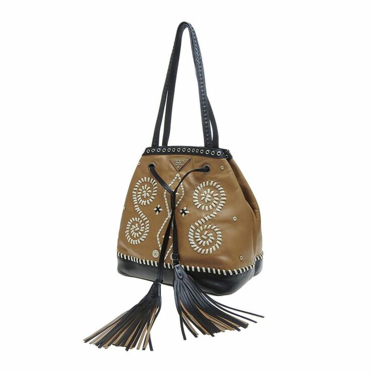 Prada Vintage Prada Shoulder Bag Brown