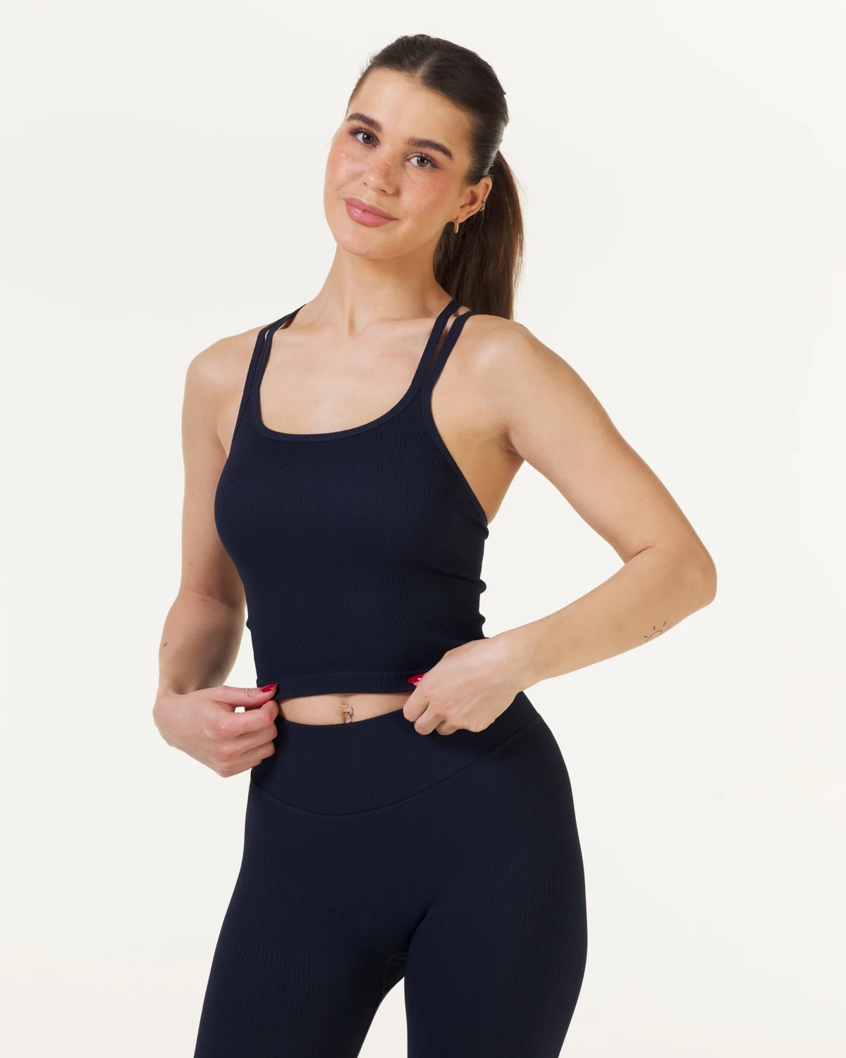 Bumpro Perfect Rib Croptop Navy