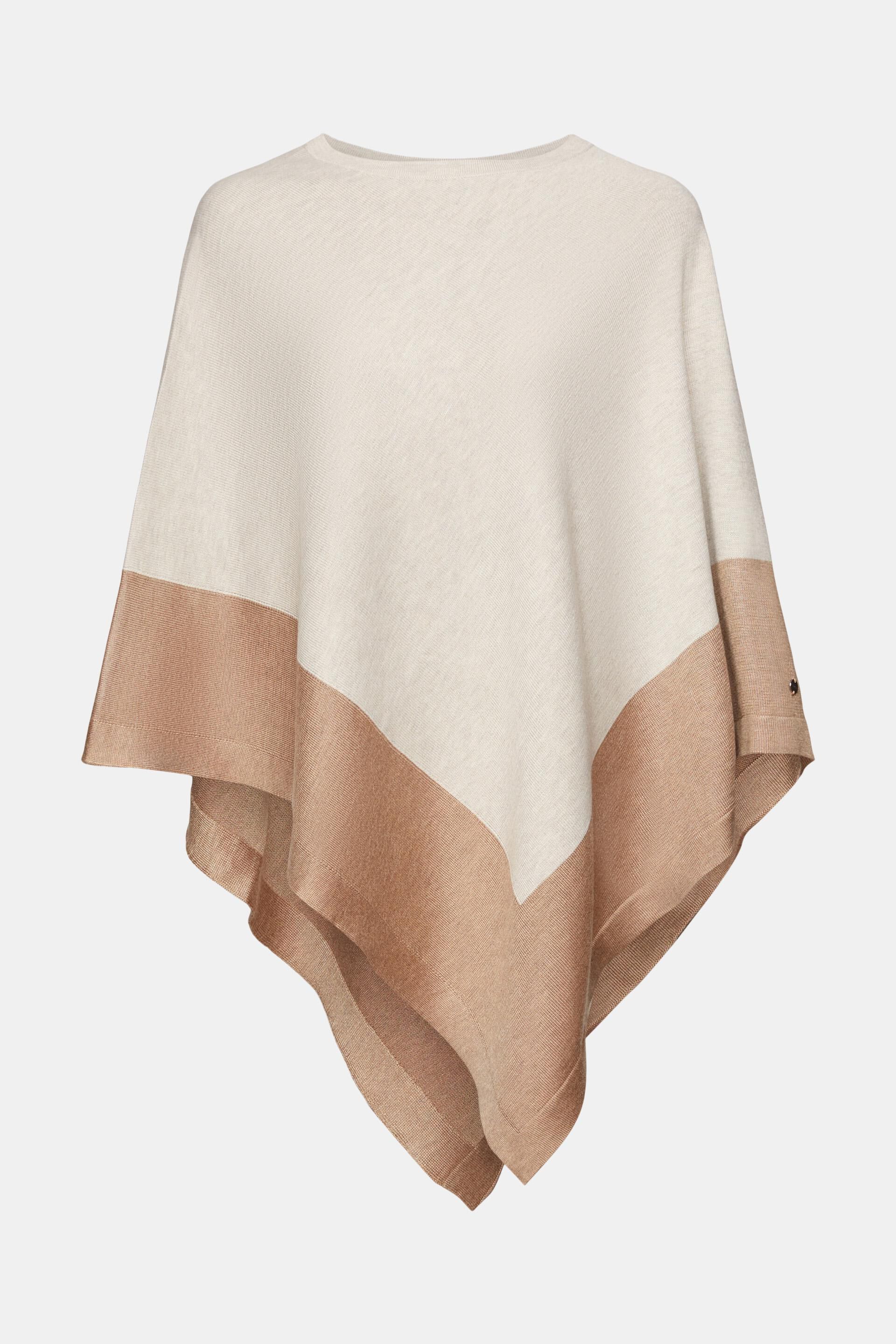 Poncho bicolore
