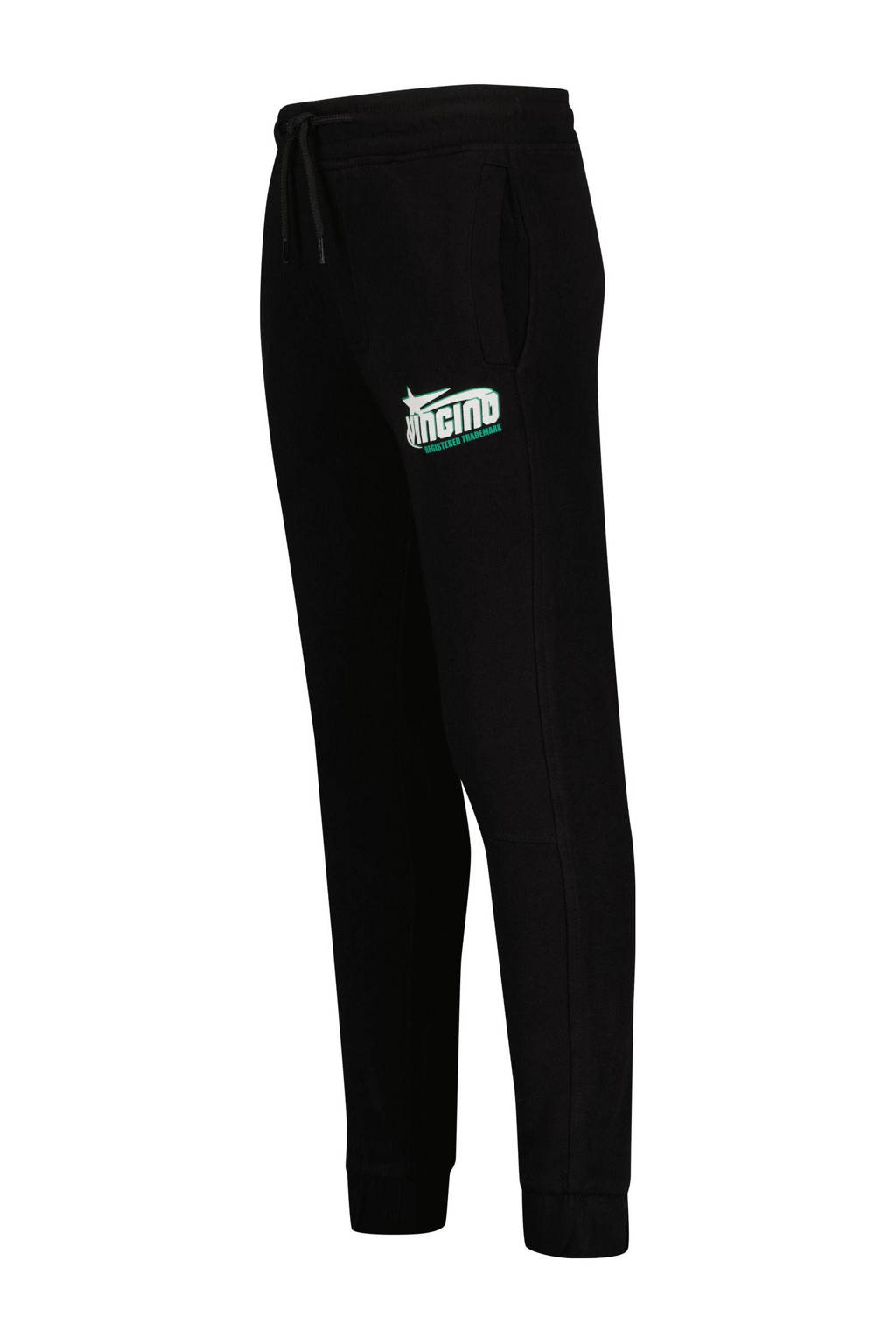 Vingino relaxed joggingbroek Santo met logo zwart