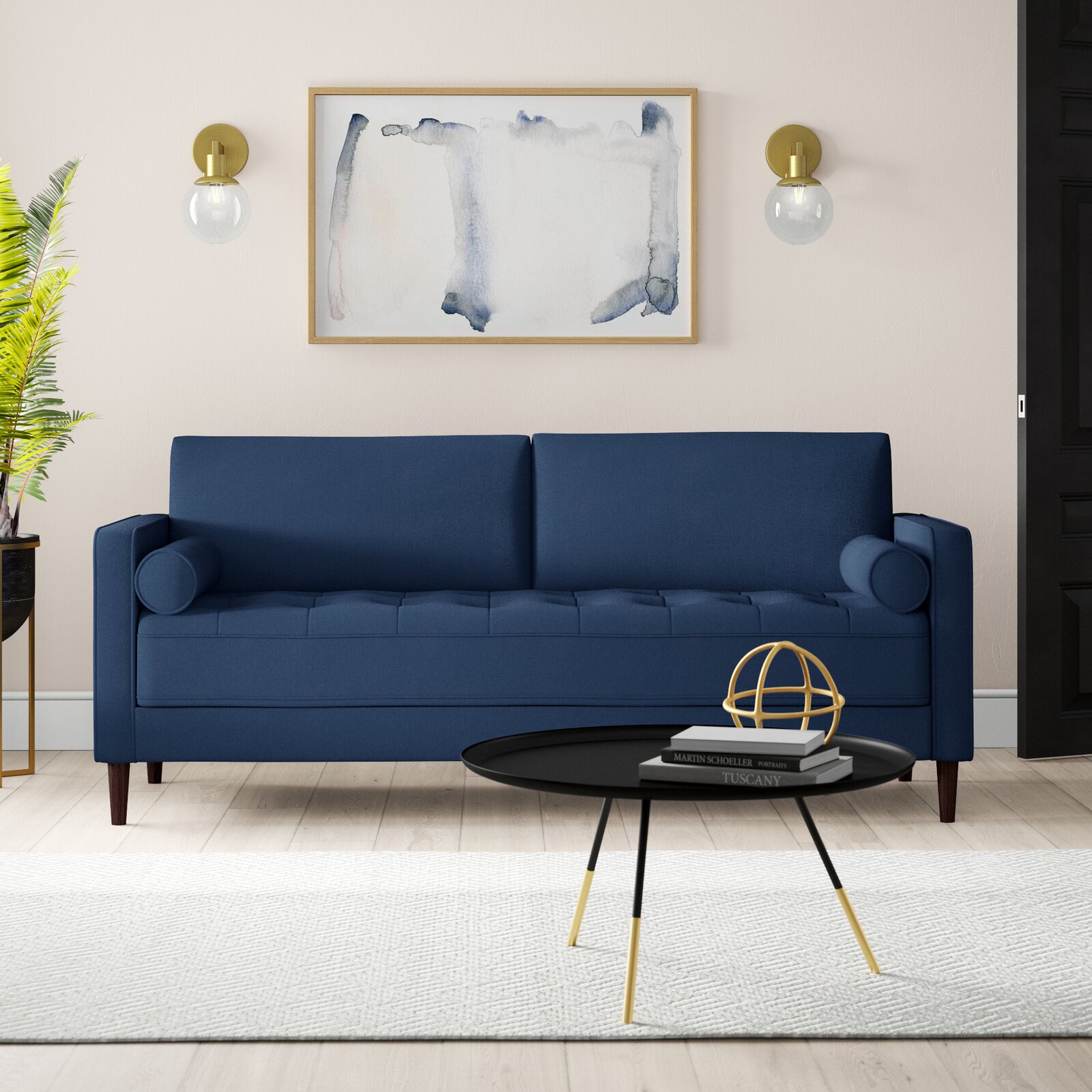 Garren 70.1&rdquo; Square Arm Sofa