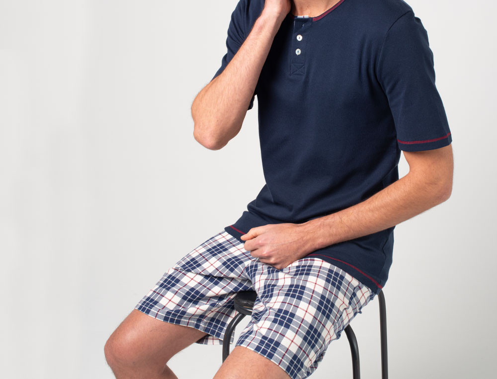 Pyjama short homme-Doubles jeux
