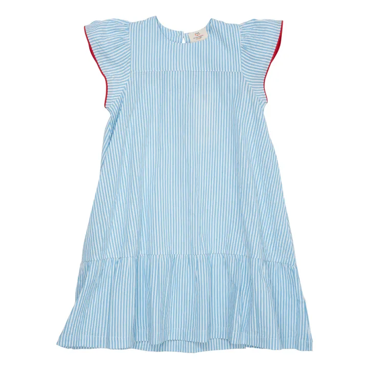 Copenhagen Colors Robe Seersucker | Bleu ciel