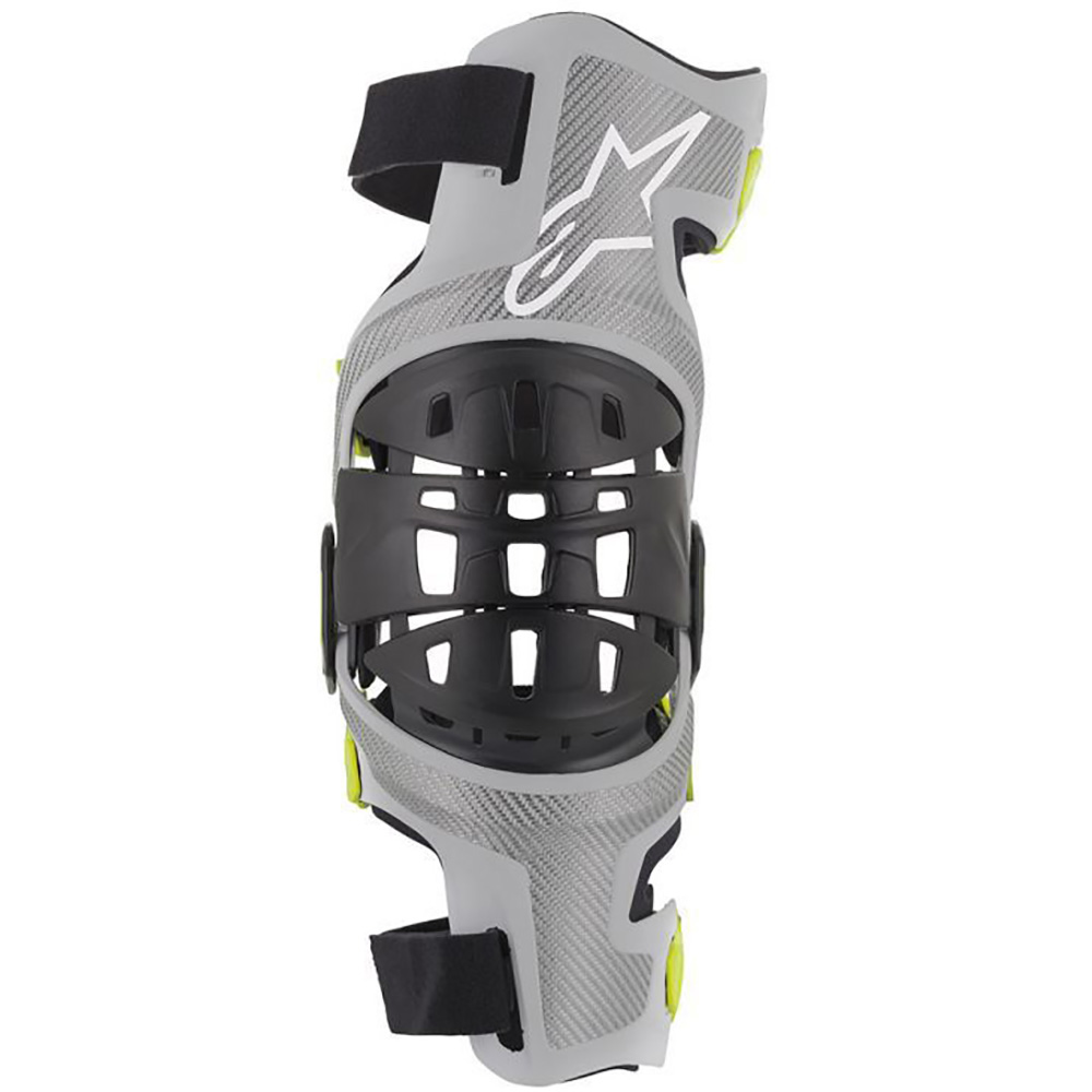 Alpinestars - Orthèse de genou Bionic-7 - Paire Gris / Jaune fluo