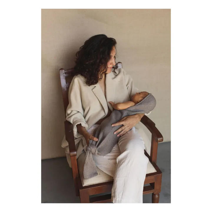 Hvid Gigoteuse Cocoon Laine Mérinos | Brun