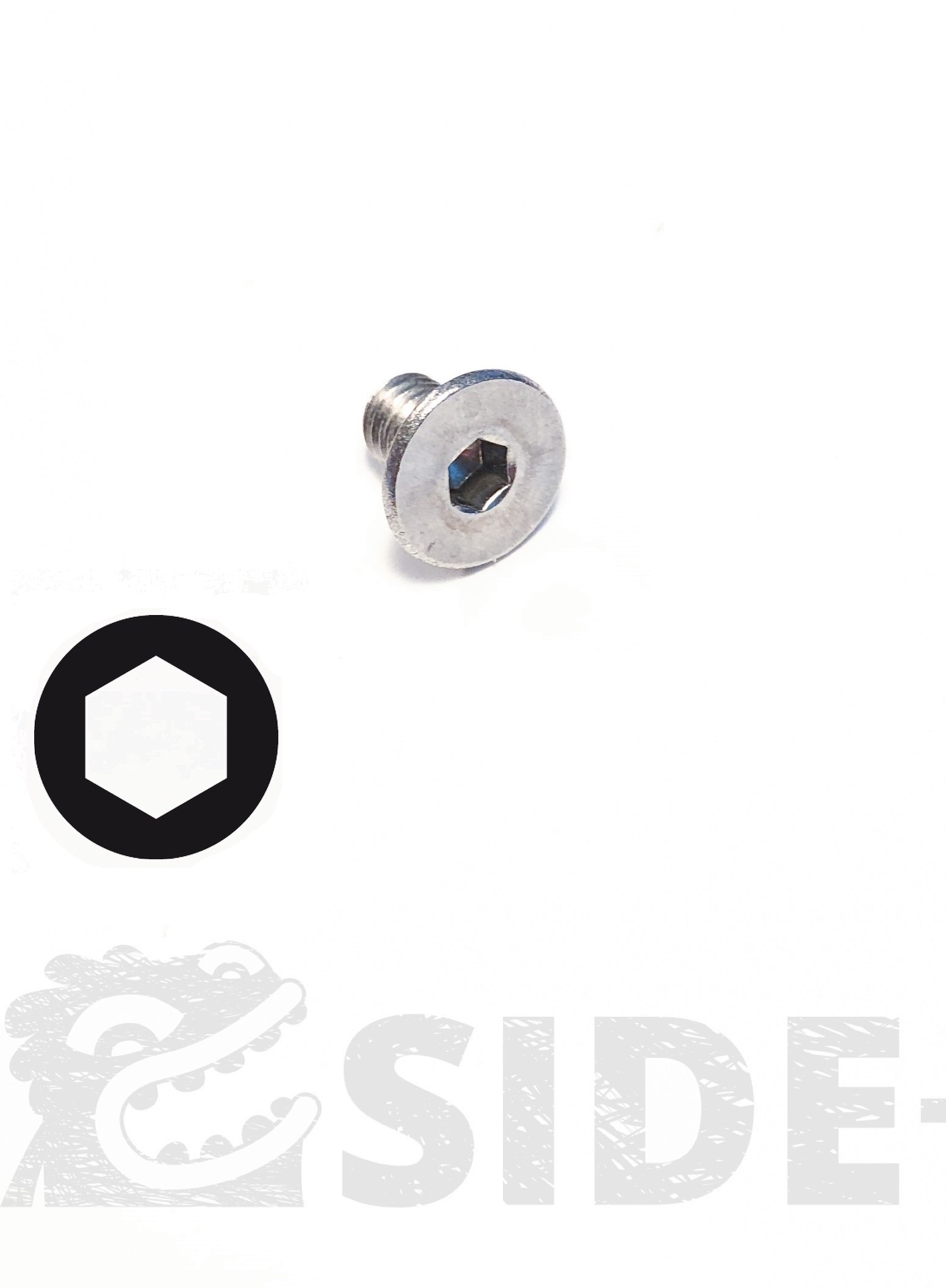 Side Shore Vis - Tête Fraisée - 6 Pans - M5 - Inox A4 8 mm