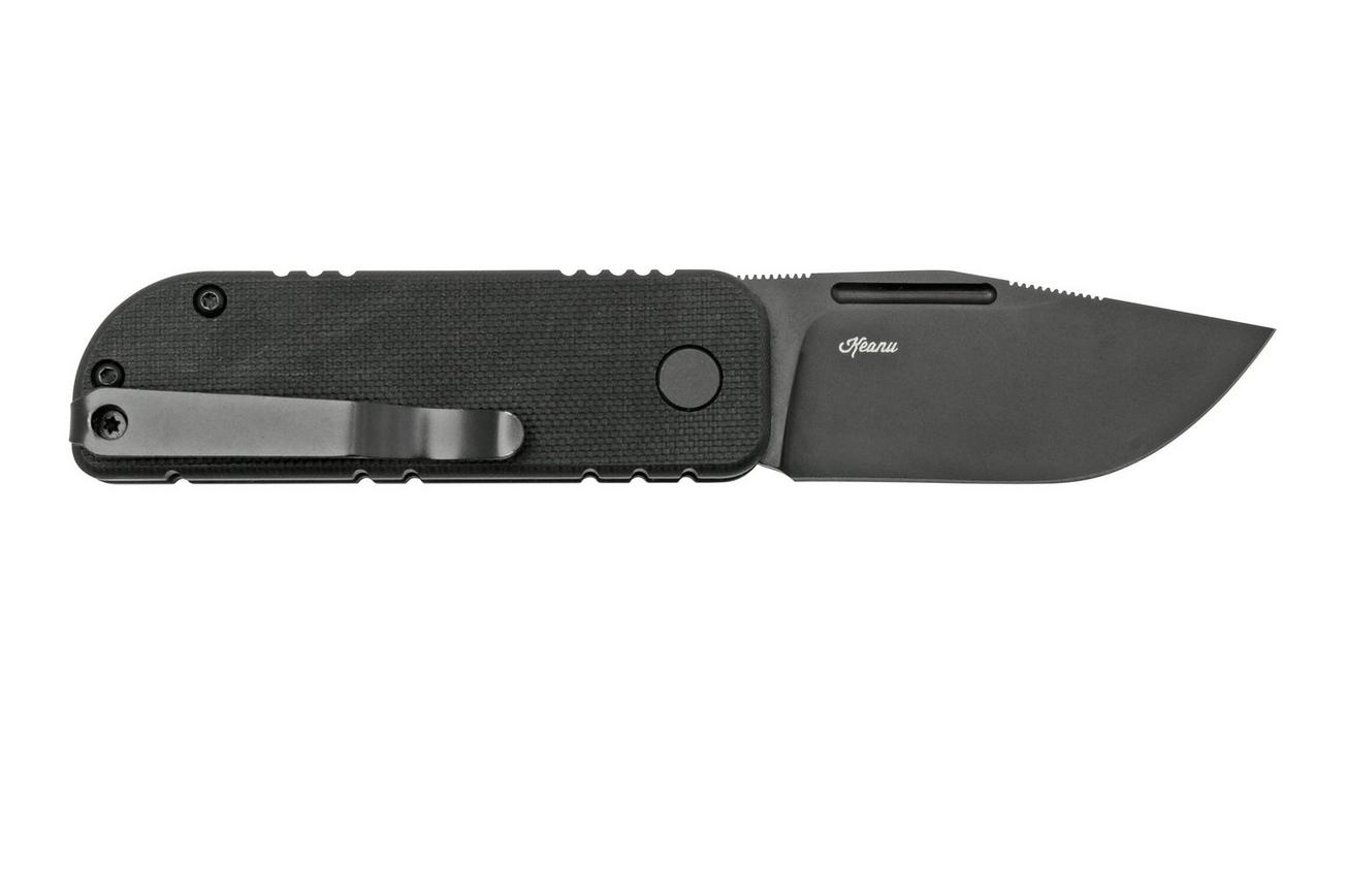 Black Fox NU-BOWIE, Black D2 Blade, Black G10 zakmes