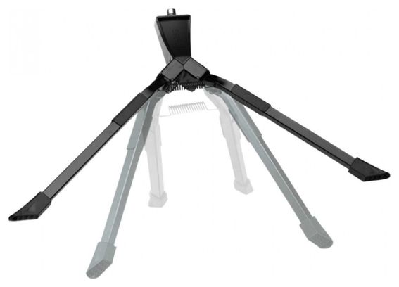 BEQUILLE VELO DOUBLE CENTRALE URSUS HOOPER FOOT 26  PLIABLE ALU NOIR (275mm) - SUPPORTE POIDS 50KGS (LIVRE SUR CARTE)