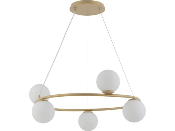 Sigma hengelampe Modernistisk lampe GAMA KOŁO Sigma 5-lys gull
