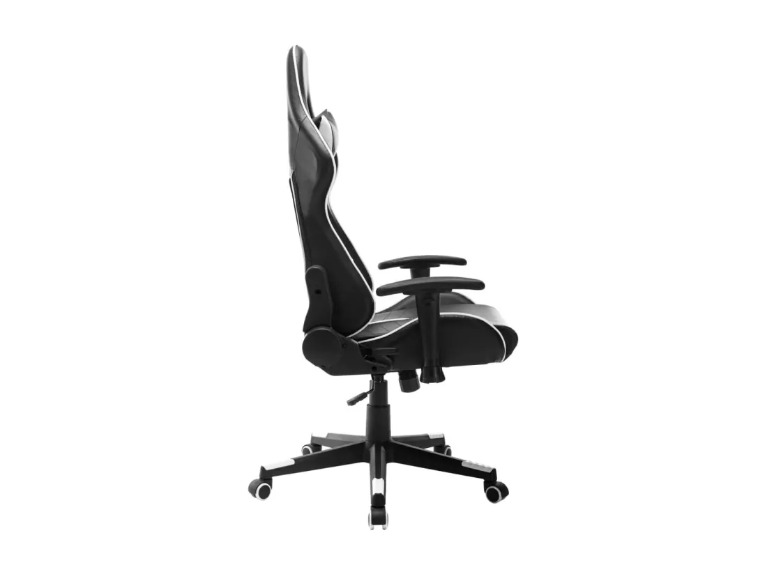 Chaise de jeu Noir et blanc Cuir artificiel