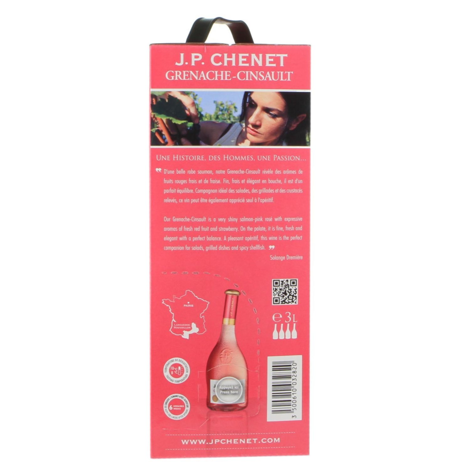 J. P. Chenet Grenache - Cinsault Pays Oc Bag-in-Box -300cl