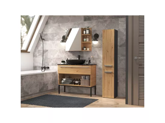 Tablette de salle de bains Nel II ANTHRACITE ARTISAN