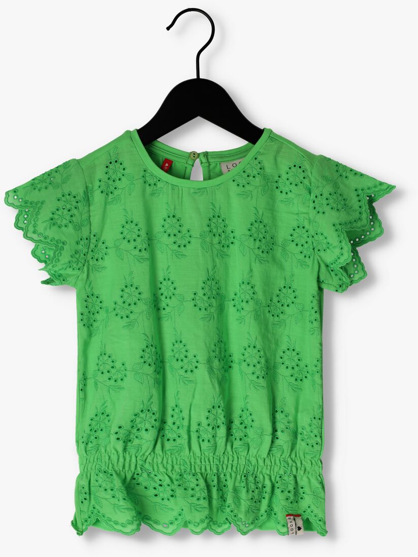 LOOXS groene looxs t-shirt broiderie top