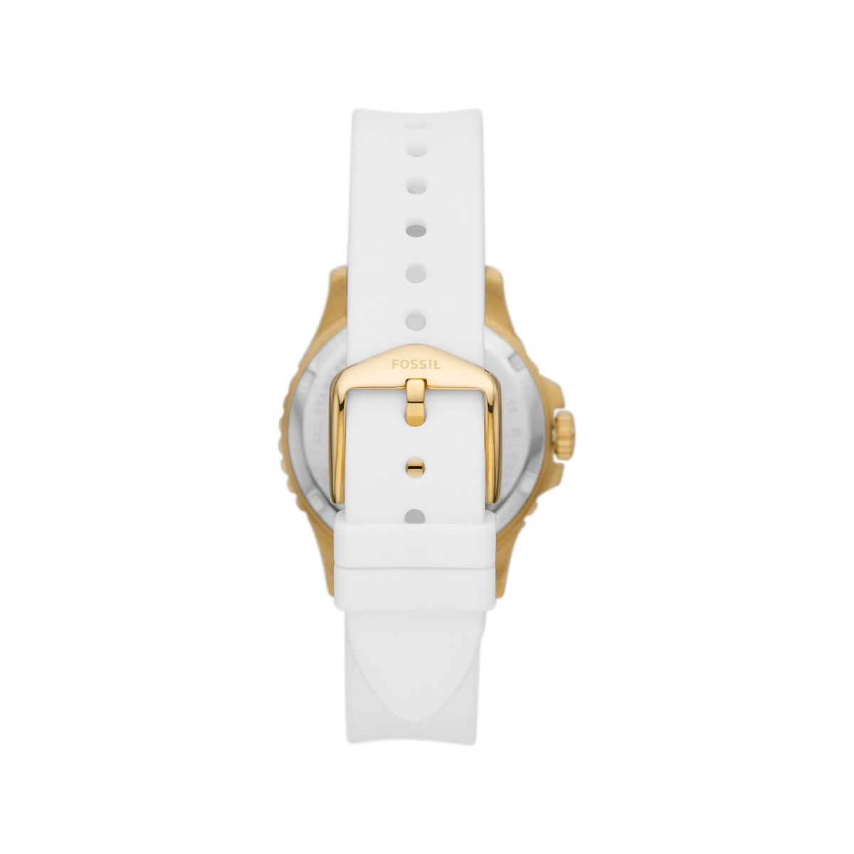 Montre FOSSIL FB-01 femme acier bracelet silicone blanc