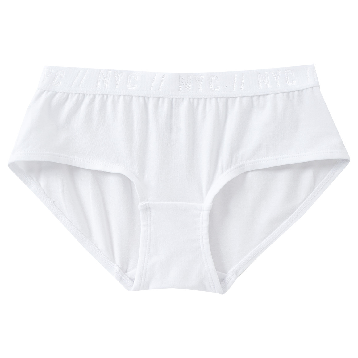 Yigga 3 Mädchen Pantys mit Bio-Baumwolle weiss / dunkelblau