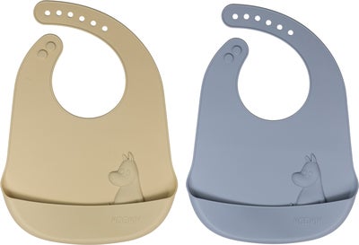 Mummitrollet Smekker Silikon 2-Pack, Latte/Sky Blue