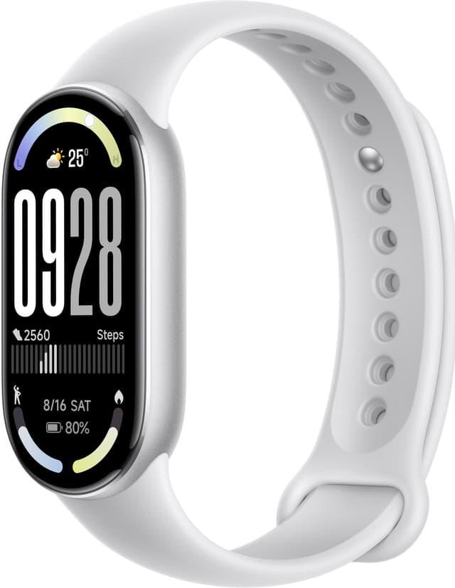 Xiaomi Smart Band 10 aktivitetsarmbånd (sølv)