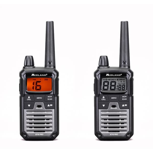 MIDLAND Walkie Talkie XT70 Pro Duo Svart/Mørkegrå
