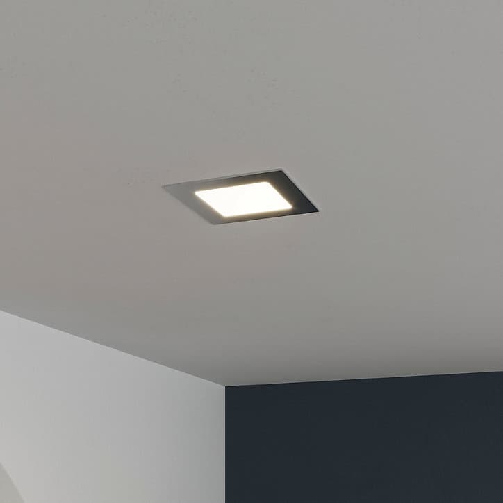 Spot encastrable Octave LED intégrée blanc neutre IP20 380lm 4,5W Ø12xH.2,1cm argent GoodHome