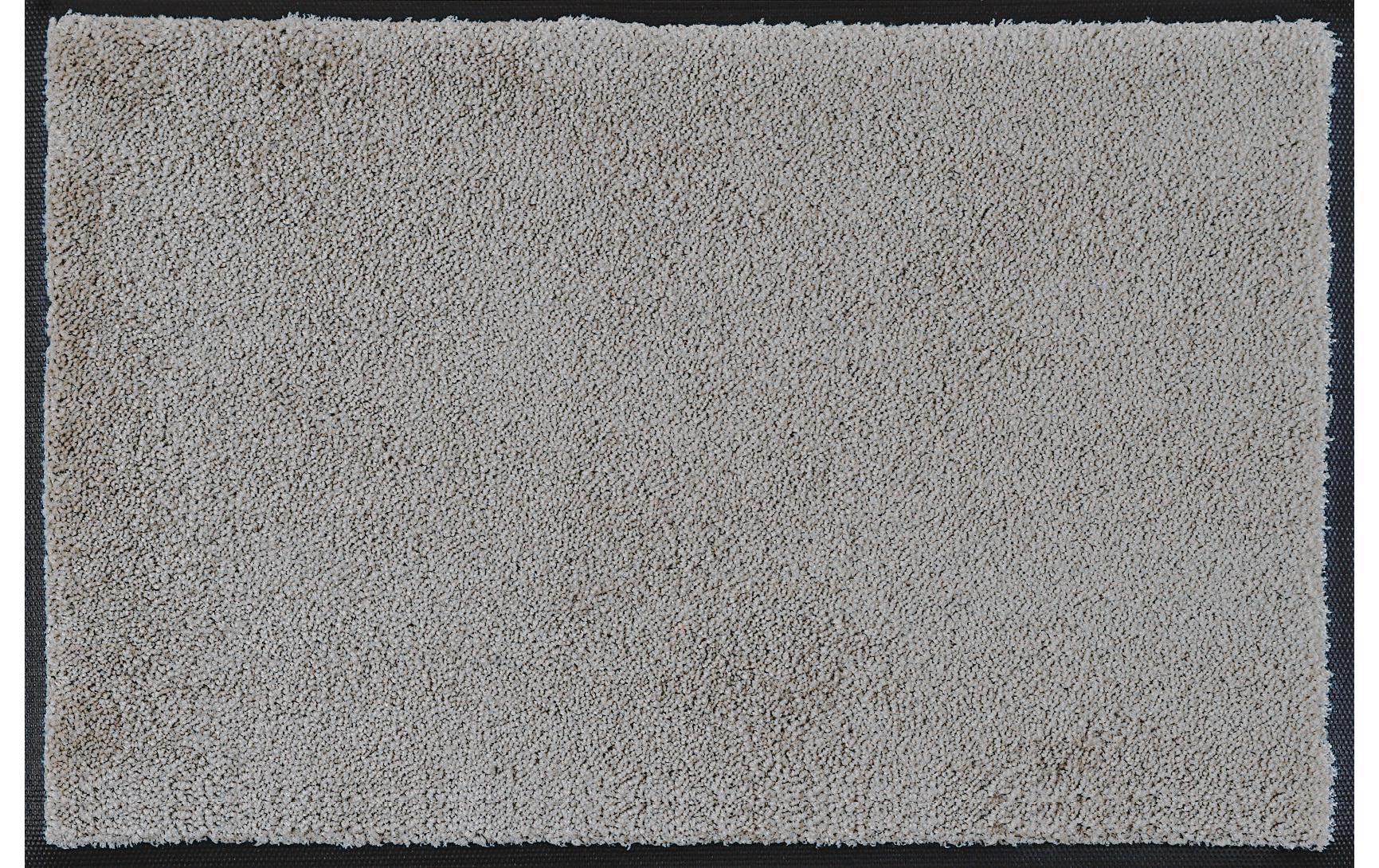 Fussmatte Hellgrau, 50 cm x 75 cmPflegeleichte und rutschfeste Schmutzfangmatte
