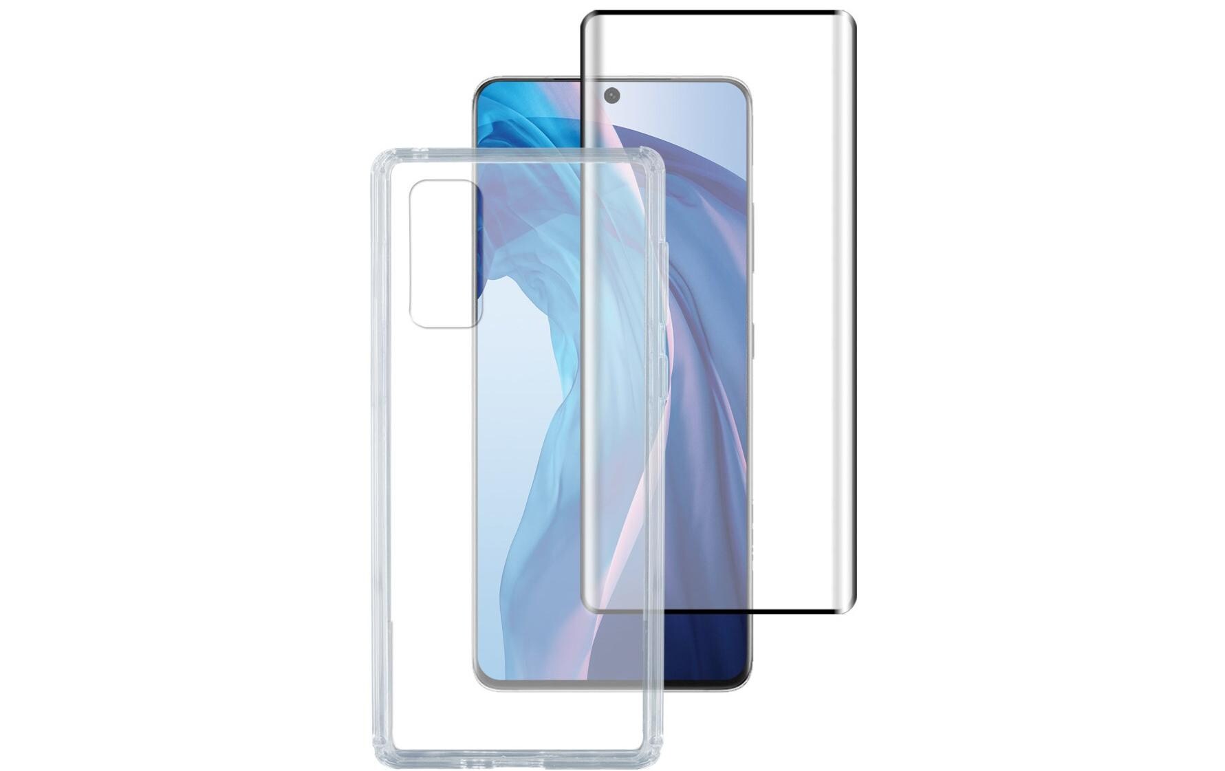 360° Starter Set X-Pro Clear UltraSonix Galaxy S22 UltraSet aus Displayschutzfolie und hochfester Schutzhülle für das Samsung Galaxy S22 Ultra