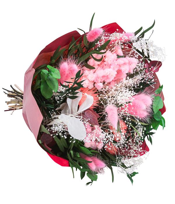 Trockenblumenbouquet Primavera, pink