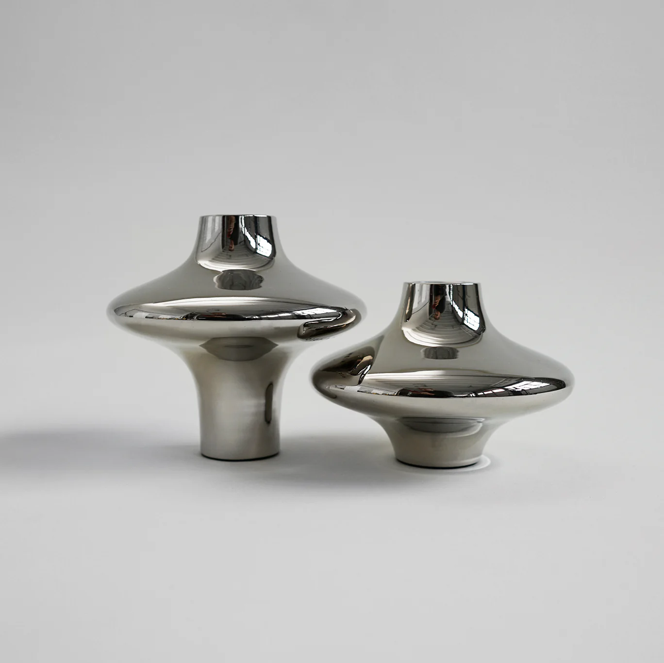 Hein Studio  Doublet no. 01 lysestage, lille - sølv