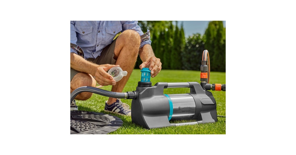GARDENABesproeiingspomp 5600 Silent+  (Zwart/zilver)