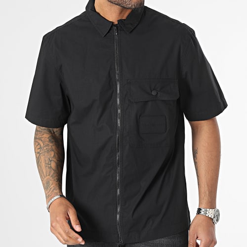 Chemise Manches Courtes Stretch Poplin 3514 Noir