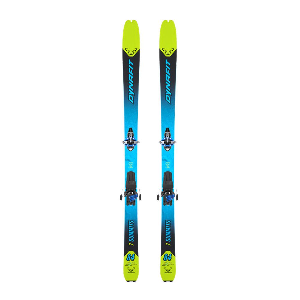Dynafit SEVEN SUMMITS+ + RADICAL LONG TRAVEL - Pack skis randonné + Fixations + Peaux Homme lime yellow/black