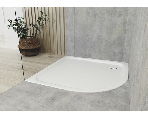 KALDEWEI ZIRKON 502-1 douchebak, 75 x 90 x 3,5 cm, alpinewit mat, 455600010711