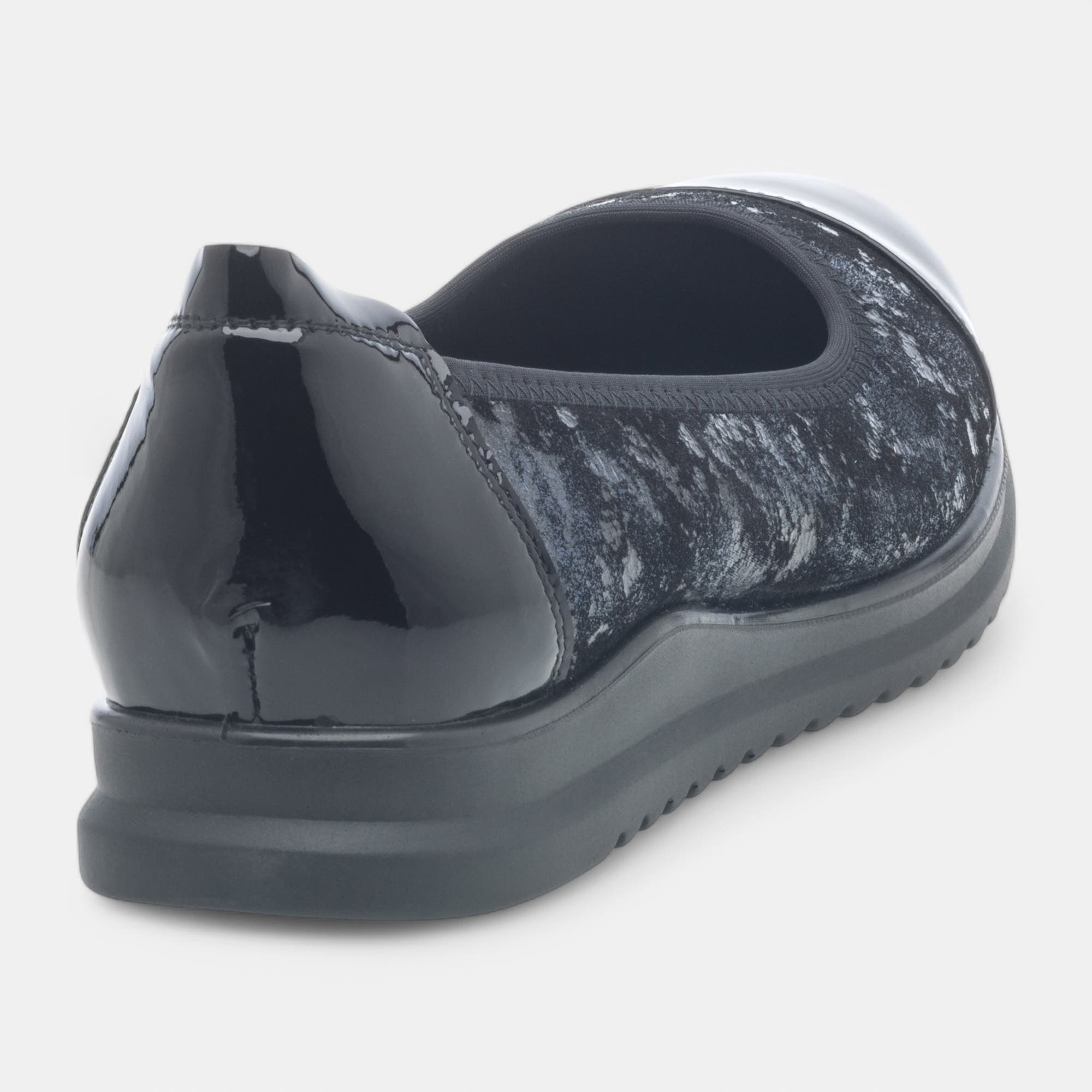 Ballerines Femme en cuir bleu marine